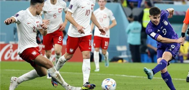 فيديو | ألفاريز يسجل هدف الأرجنتين الثاني أمام بولندا | كورة لايف تيفي | koora live Tv | مباريات اليوم بث مباشر جوال kooralive