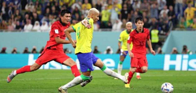 كأس العالم.. البرازيل يقسو على كوريا برباعية في كأس العالم 2022 (فيديو) | كورة لايف تيفي | koora live Tv | مباريات اليوم بث مباشر جوال kooralive